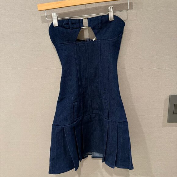 NWT PEPPERMAYO Case Closed Mini Dress Dark Indigo AU4/US0 - Picture 6 of 10